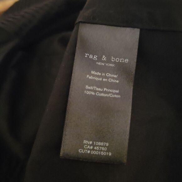 Rag & Bone Miranda Blouse Top Twist Wrap Black size small - Picture 4 of 4